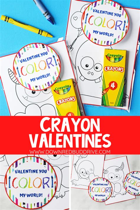 Free Printable Crayon Valentines